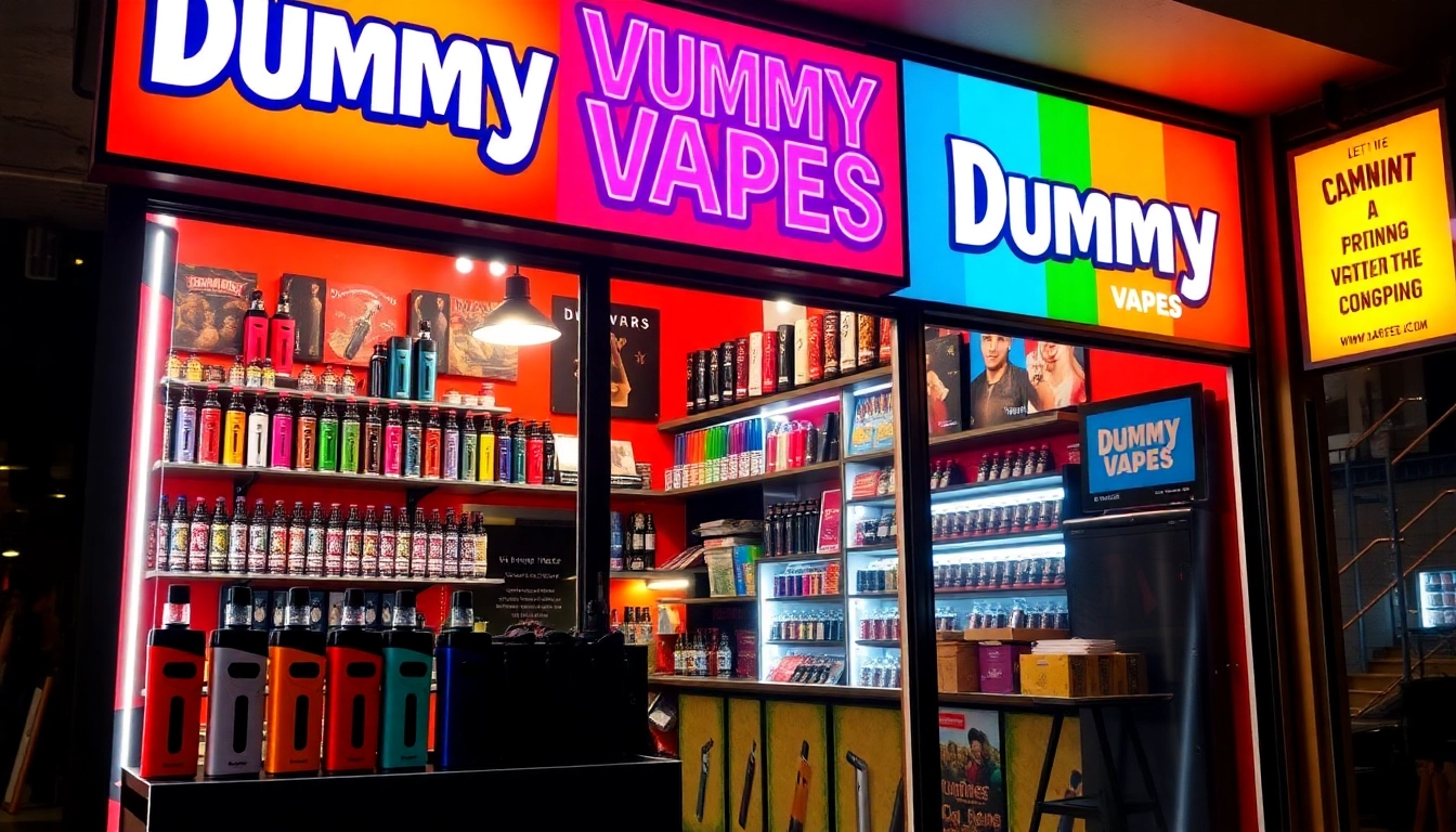 Find stunning Dummy Vapes near me displayed in a colorful vape shop that attracts every passerby.