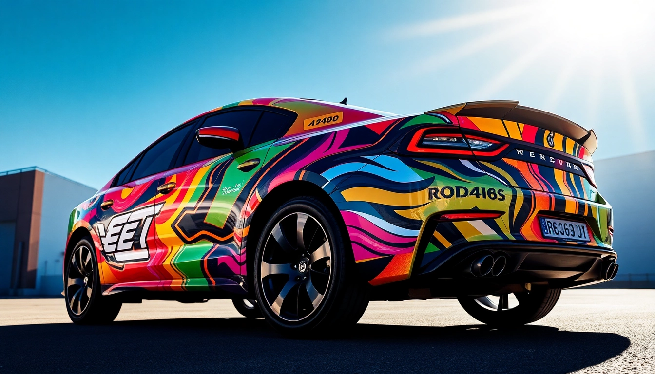 Transform your vehicle with Full Wrap Services featuring a stunning custom design to elevate your brand's visibility.