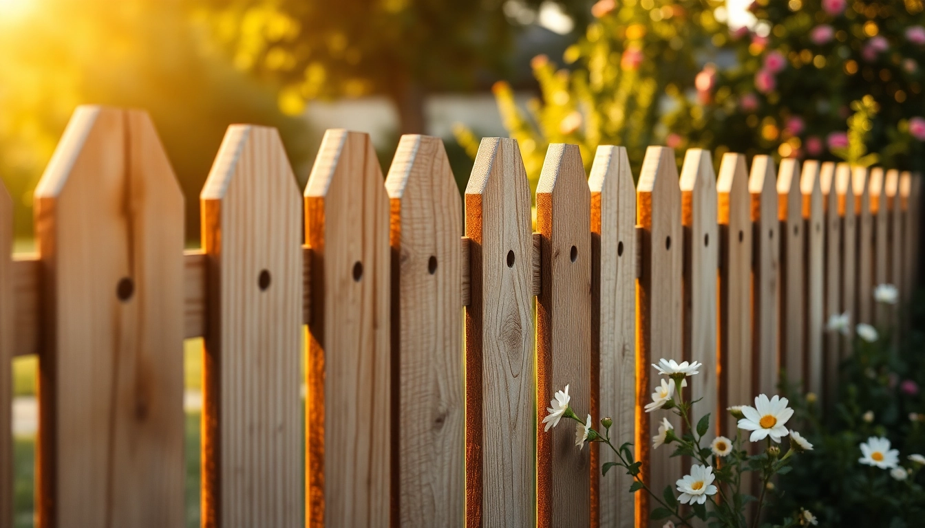 Transform outdoor spaces with sturdy fencing companies Manchester, showcasing a newly built wooden fence in a garden.