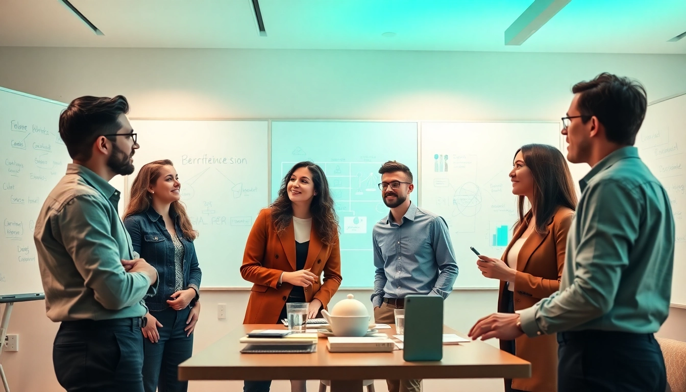 Collaborative workspace illustrating crush on ai in innovation and teamwork.