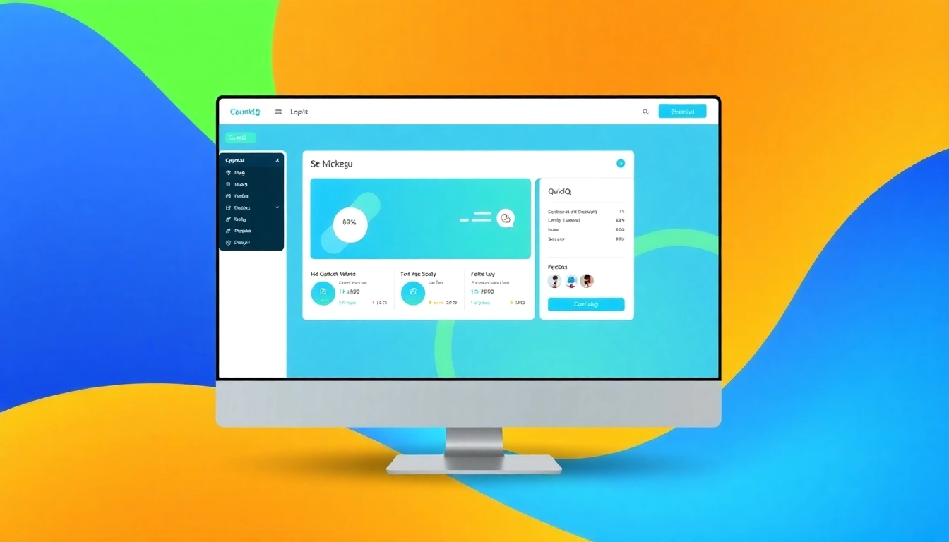 Explore quickq官网's intuitive dashboard showcasing user-friendly features and vibrant design elements.