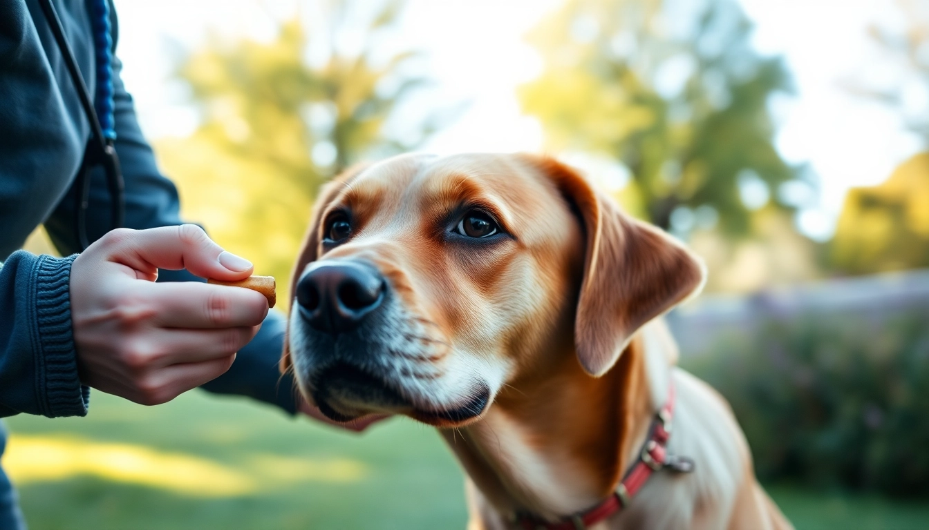 Engaging dog training session in Irvine focusing on effective techniques with a Labrador.