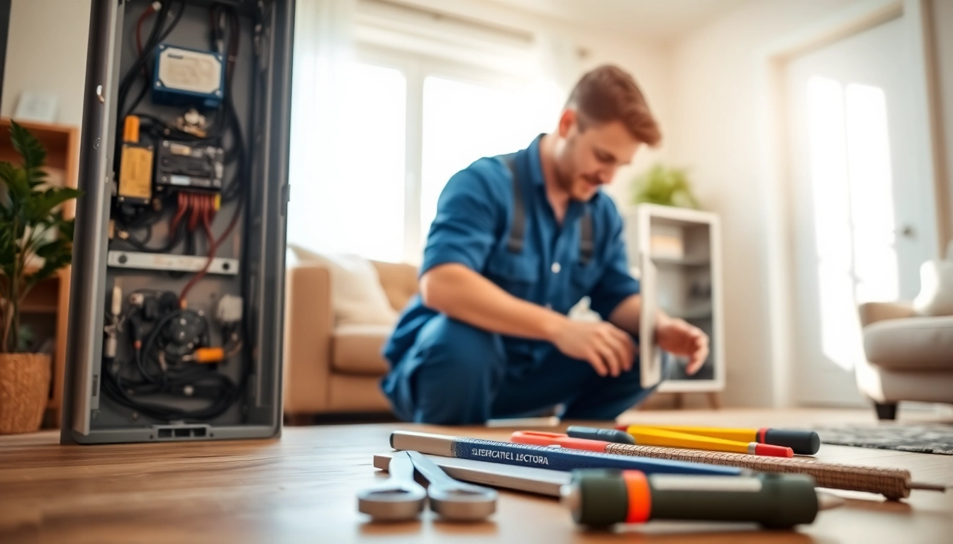 Inspecting an electrical panel Clearwater for upgrades and repairs with professional expertise.