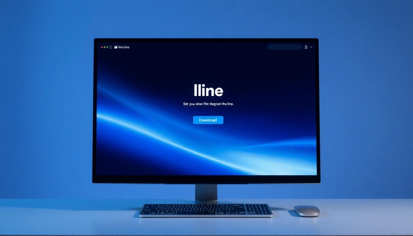 Download the line電腦版官方下載 on a stylish computer screen with a clear interface.