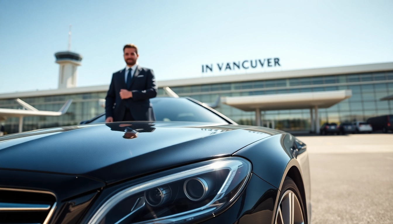Travelers enjoying a reliable Vancouver airport car service in a luxury vehicle at YVR.