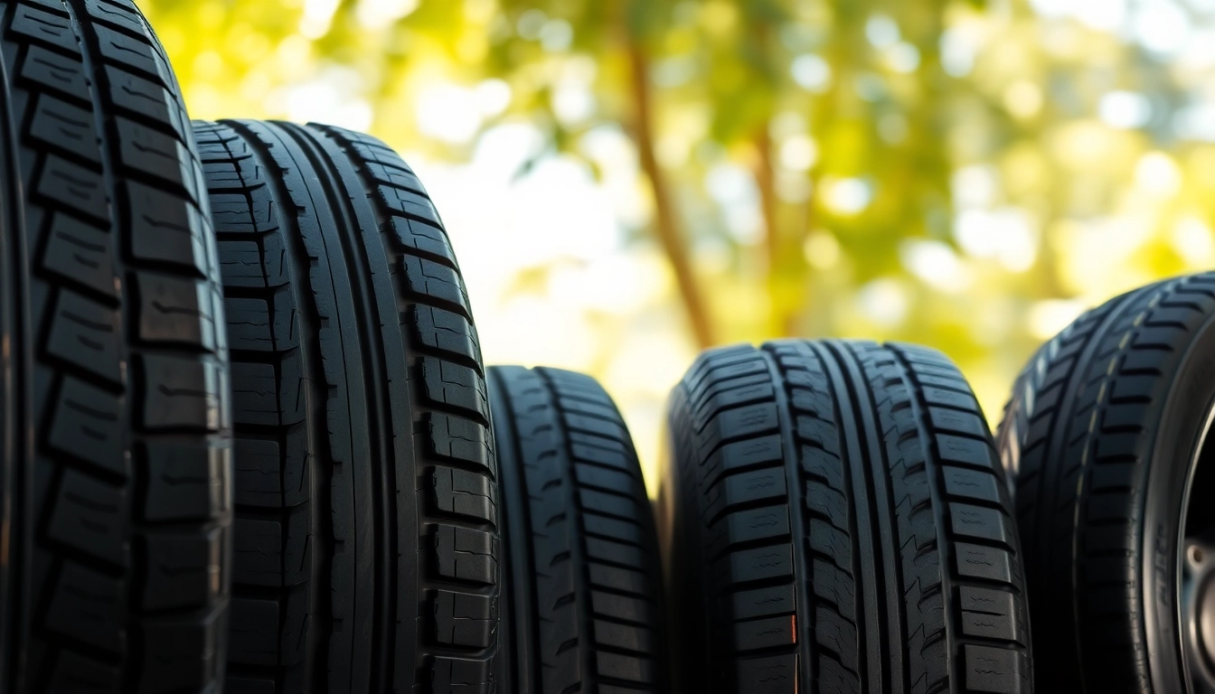 Showcase of General tires displaying diverse tread designs and durability features.