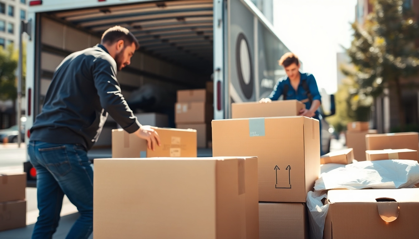 Professionals with https://starvanlinesmovers.com packing boxes for a seamless relocation experience.