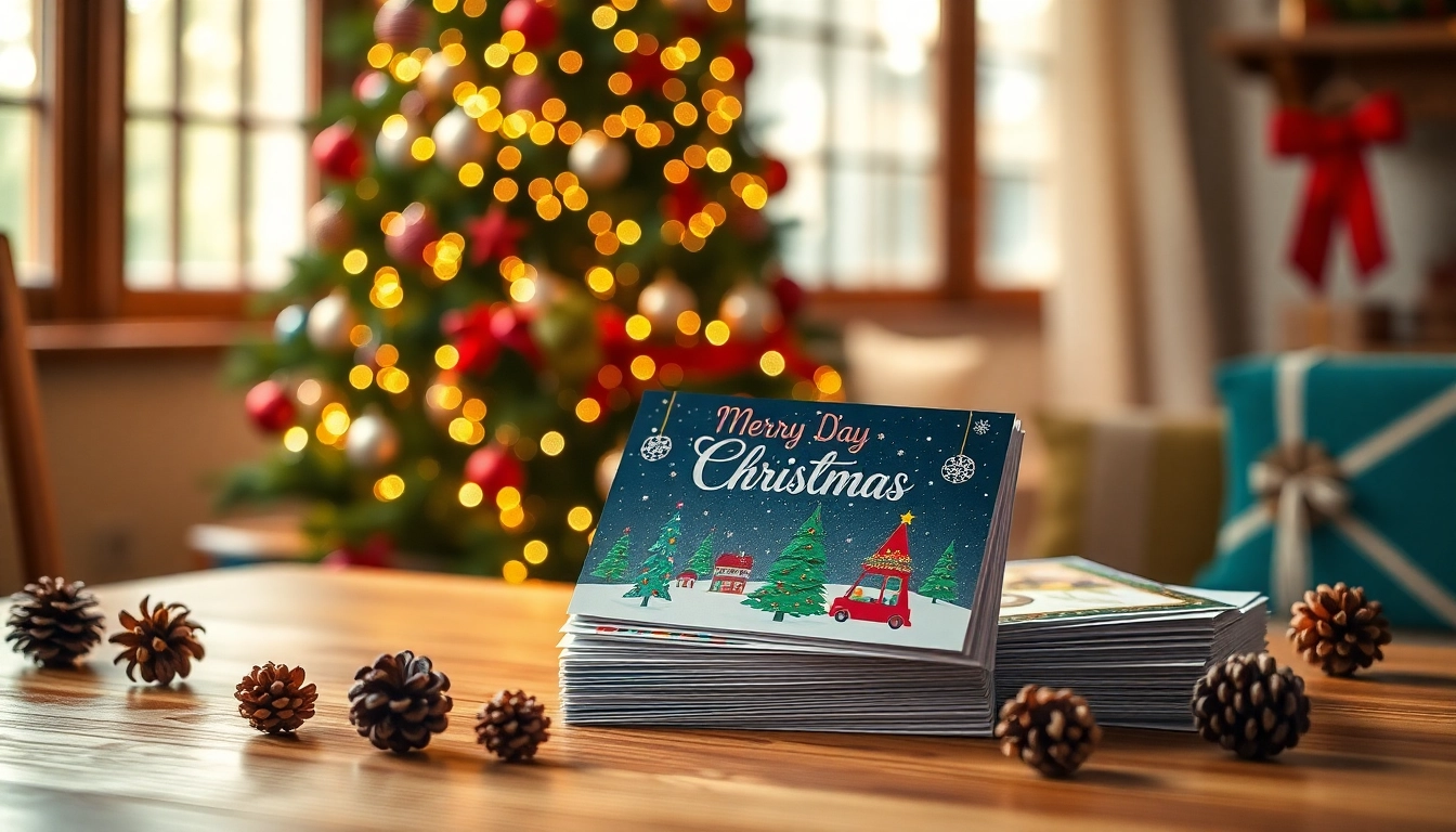 Personalize same day Christmas cards to celebrate the holiday season with warmth and joy.