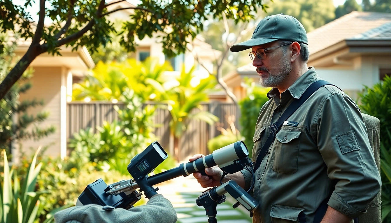 Pest control Sydney technician inspecting a home, ensuring effective pest solutions.