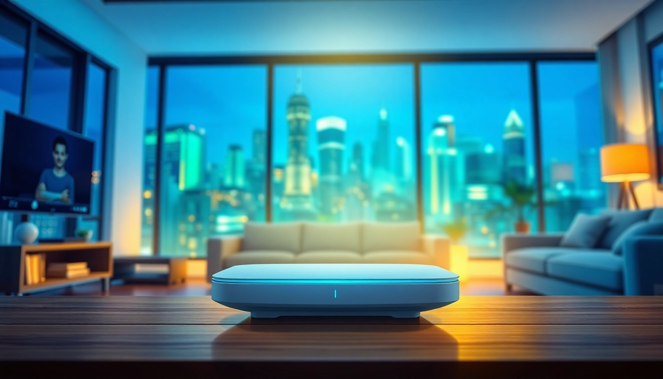 Enhance your connectivity with Sonic Fiber Promo, featuring sleek high-speed internet technology in a modern setting.