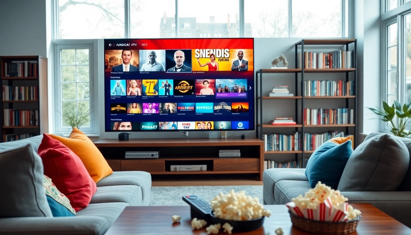 Activer votre IPTV code dans une configuration de salon moderne.