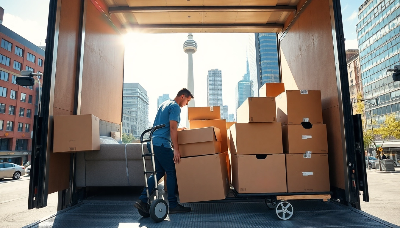 Movers showcasing their expertise moving homes with care in Toronto Ontario.