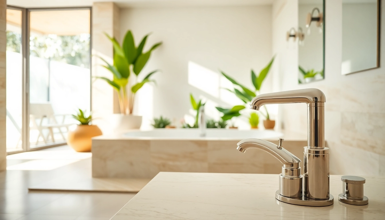 Stylish bathroom remodeling Palm Springs featuring a luxurious soaking tub and natural lighting.