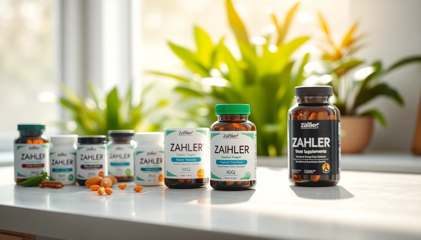 Zahler kosher supplements showcased on a minimalist countertop, promoting health and wellness.