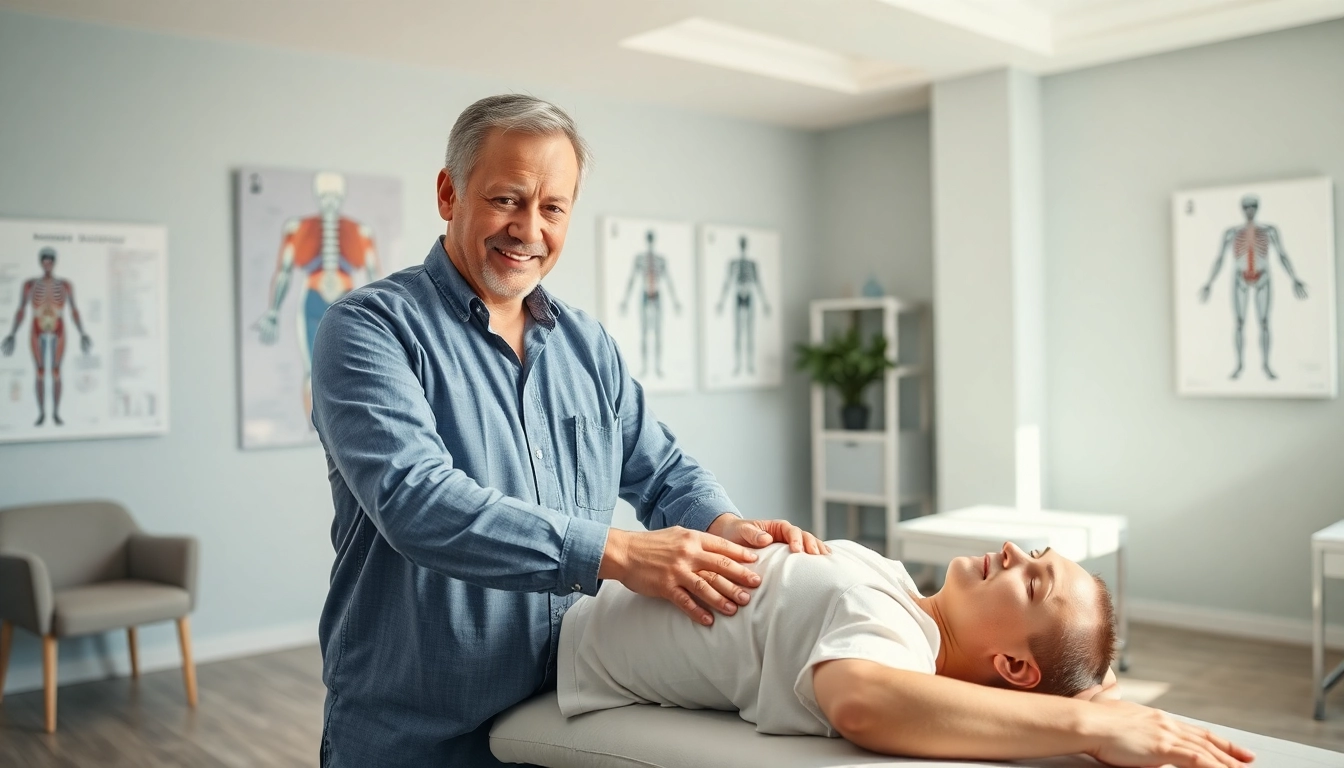 Sunnyvale Chiropractor demonstrating a spinal adjustment in a bright clinic setting.