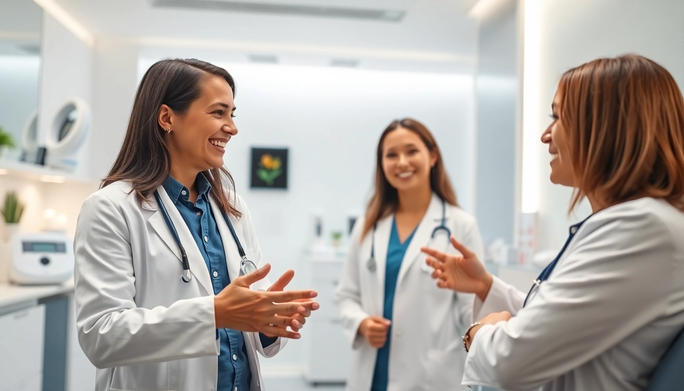Las Vegas concierge doctors providing personalized medical care in a modern clinic setting.