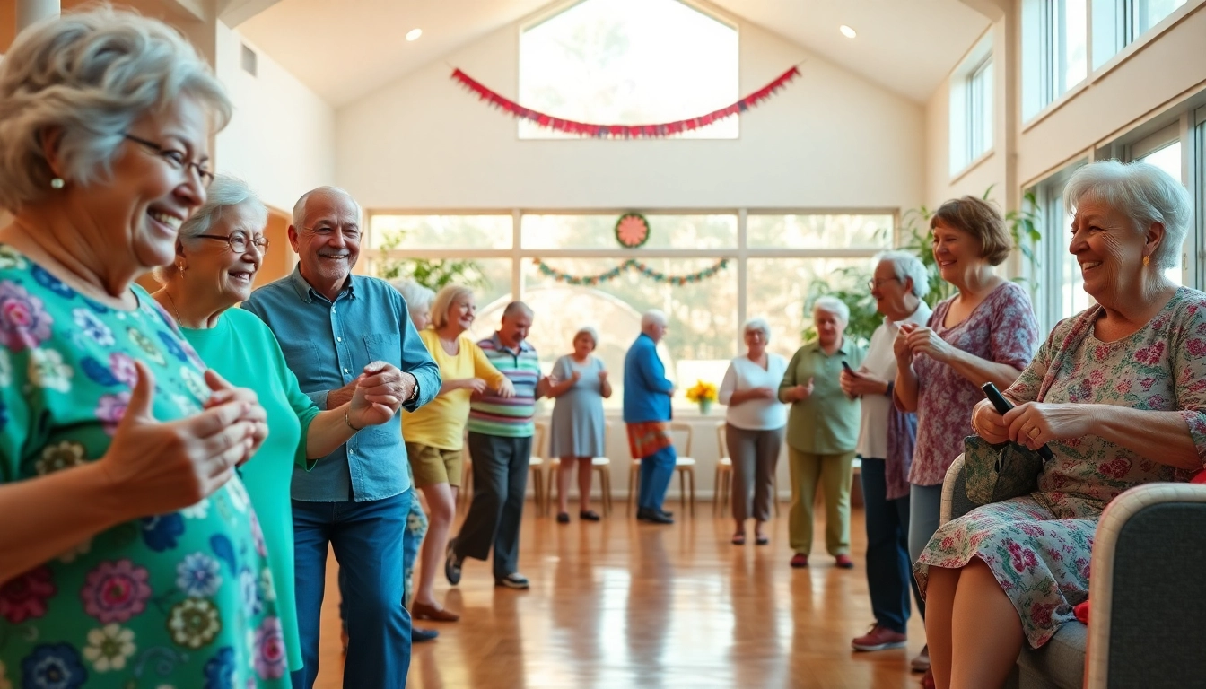 Activities at Howard Lieburn Senior Center showcasing seniors enjoying arts and crafts while engaging with others.