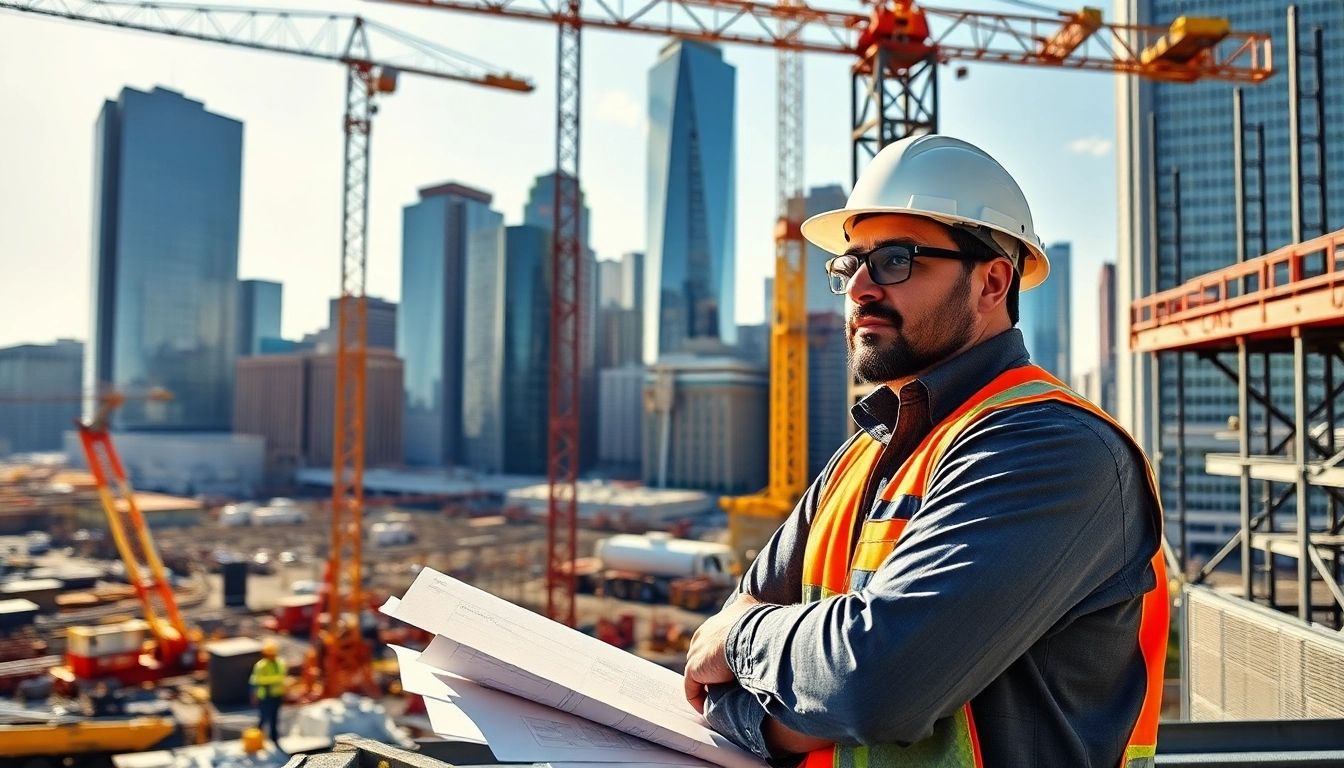 Showcasing a professional Manhattan Commercial General Contractor at an active construction site.