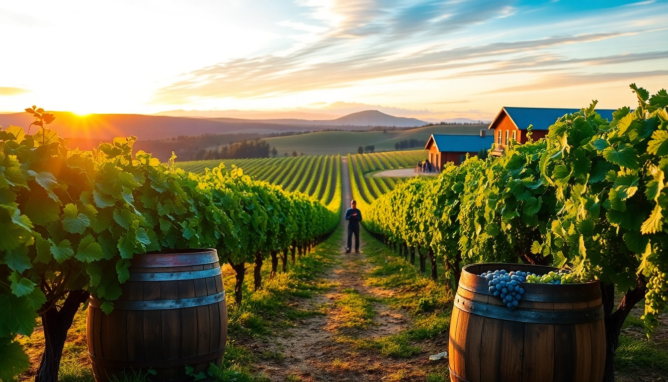 Enjoy picturesque clarksburg wineries with lush vineyards and stunning sunset views.